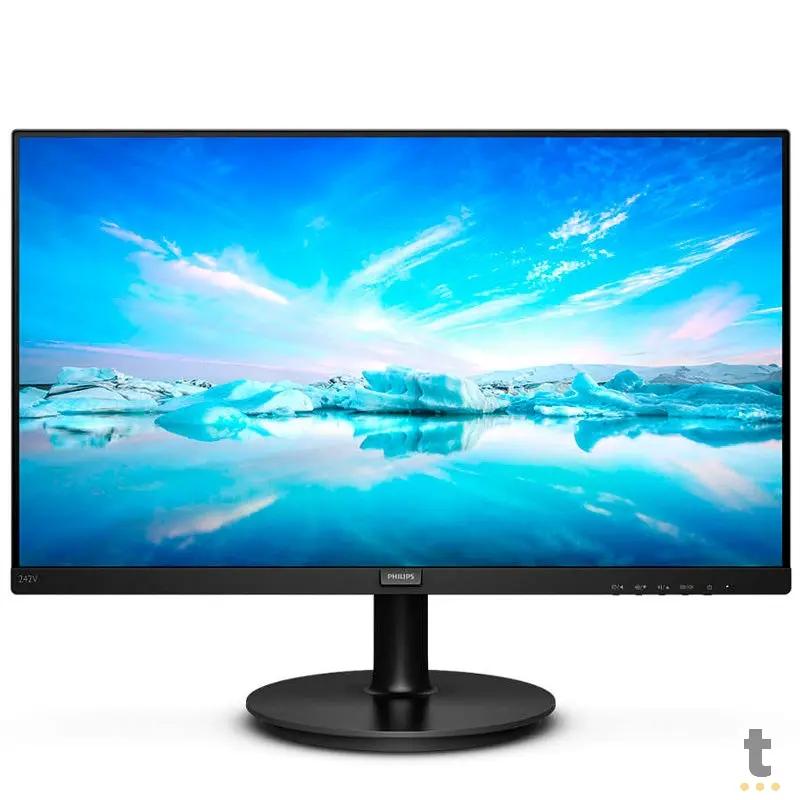 Monitor Led 23.8 Pols Philips Hdmi/Vga/DisplayPort IPS C/ Bordas Ultrafinas Som Integrado - 242V8A Truedata